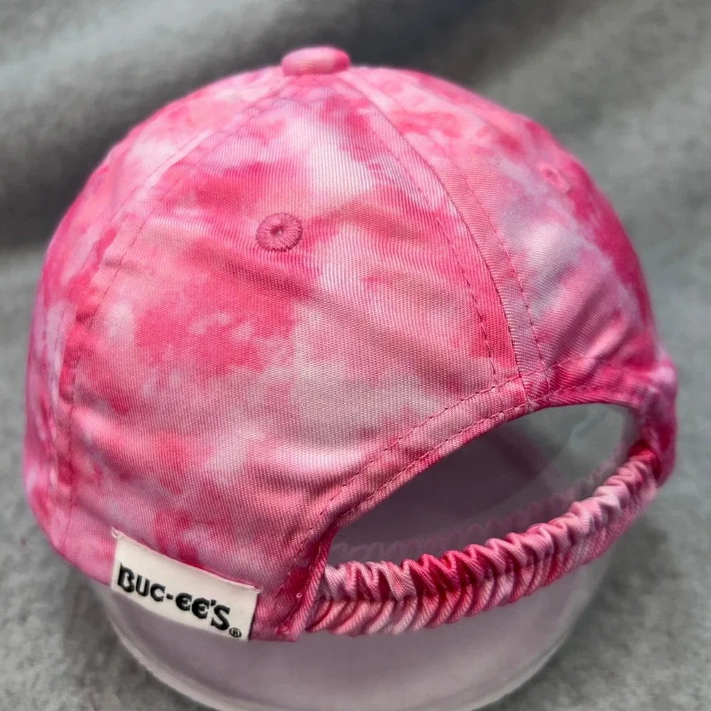 Buc-ee Beaver Infant Pink Buc-ee's Baseball Hat Tie Dye UPF 50+ INF